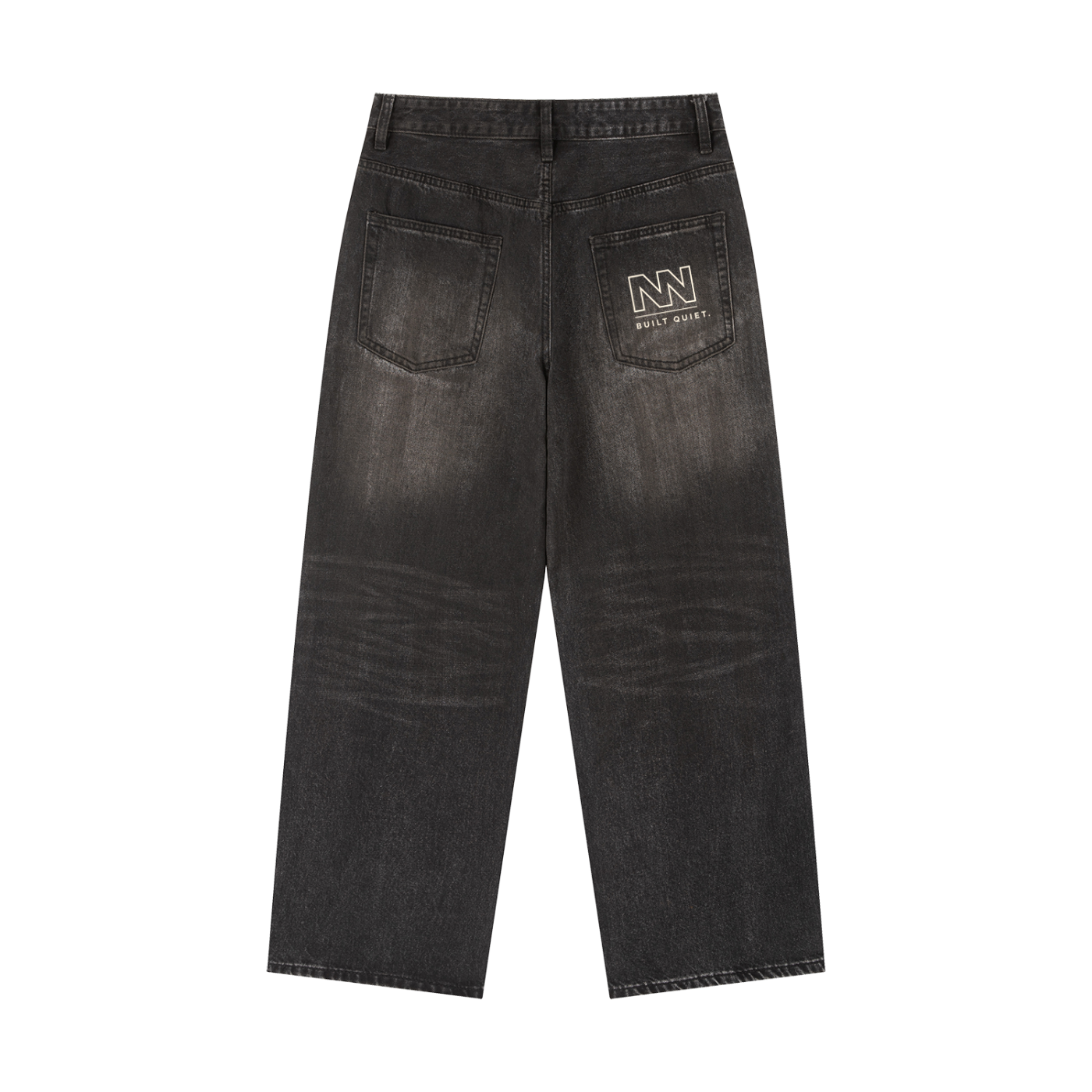 NO NOISE™ BUILT QUIET JEAN — BLACK WASH
