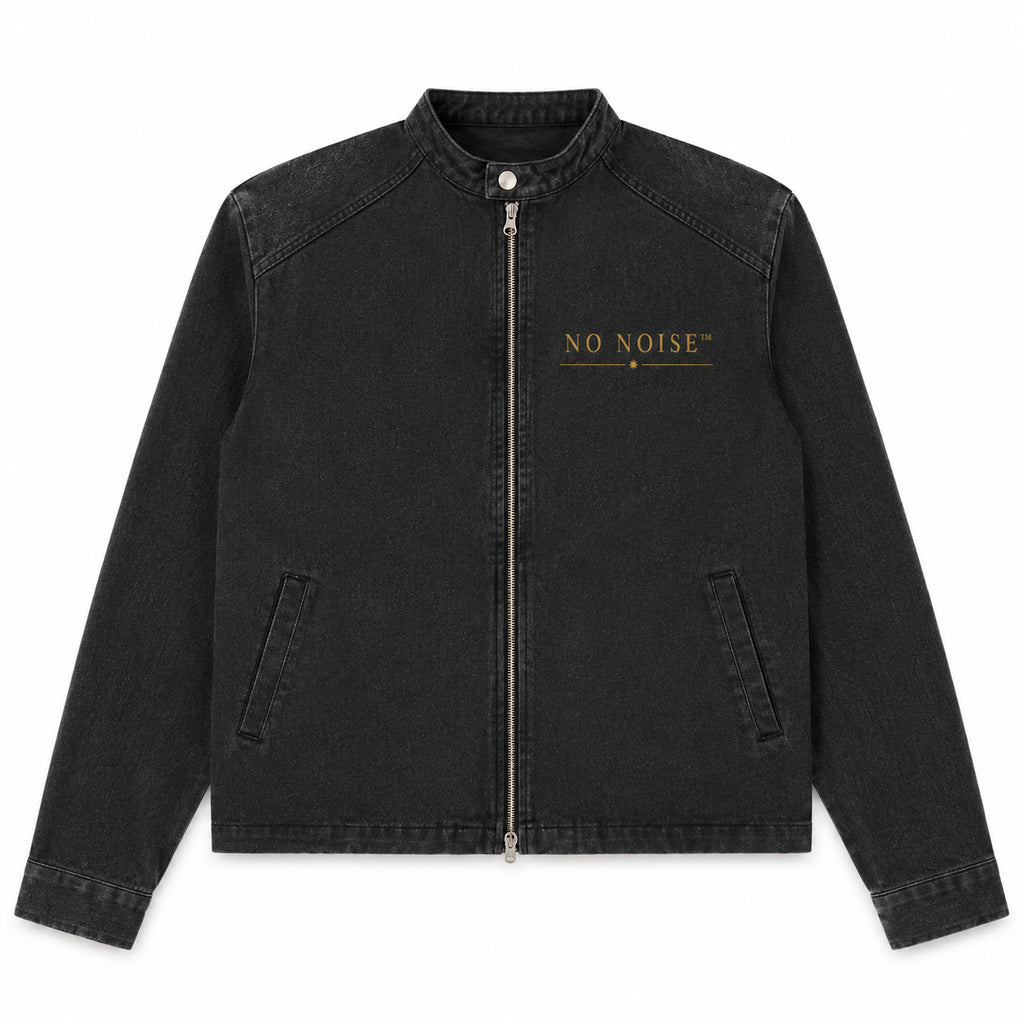 NO NOISE™ 001 SILENT FORM JACKET — WASHED BLACK