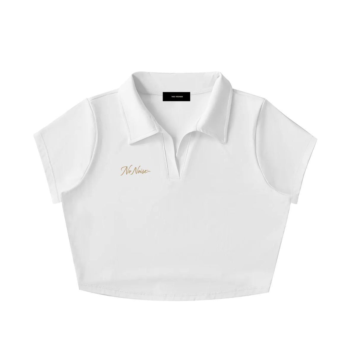 NO NOISE™ SILENT CODE CROPPED POLO — product view 3