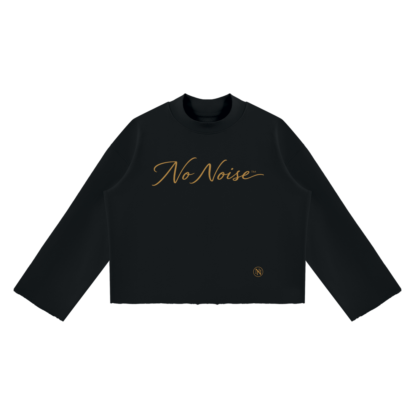 The Signature Crew Mock Neck - Midnight — View 3