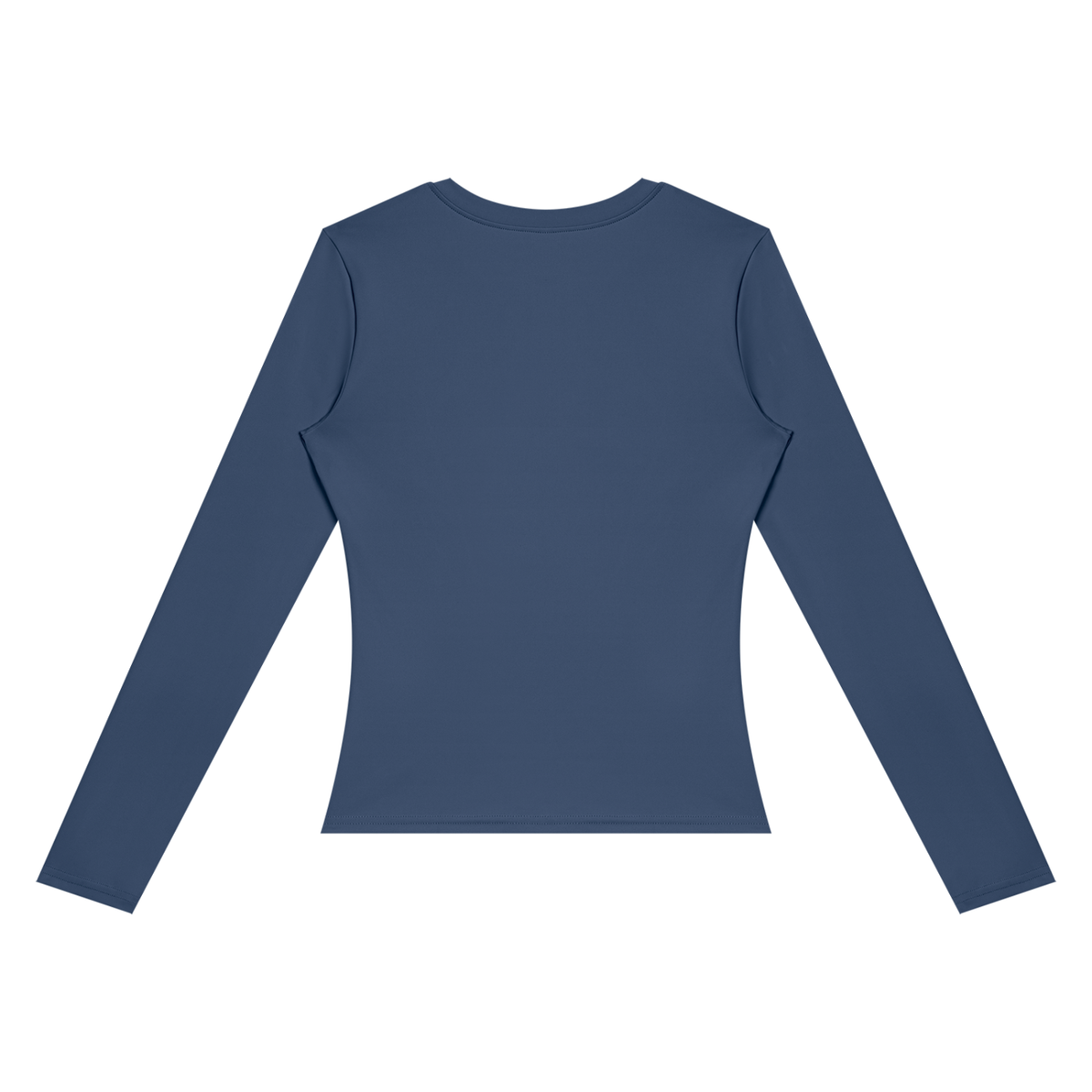 NO NOISE™ Navy blue long-sleeve training top, back