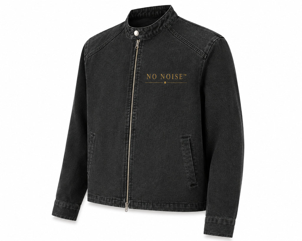 NO NOISE™ 001 SILENT FORM JACKET — WASHED BLACK