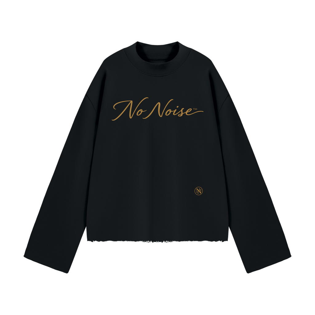 The Signature Crew Mock Neck - Midnight