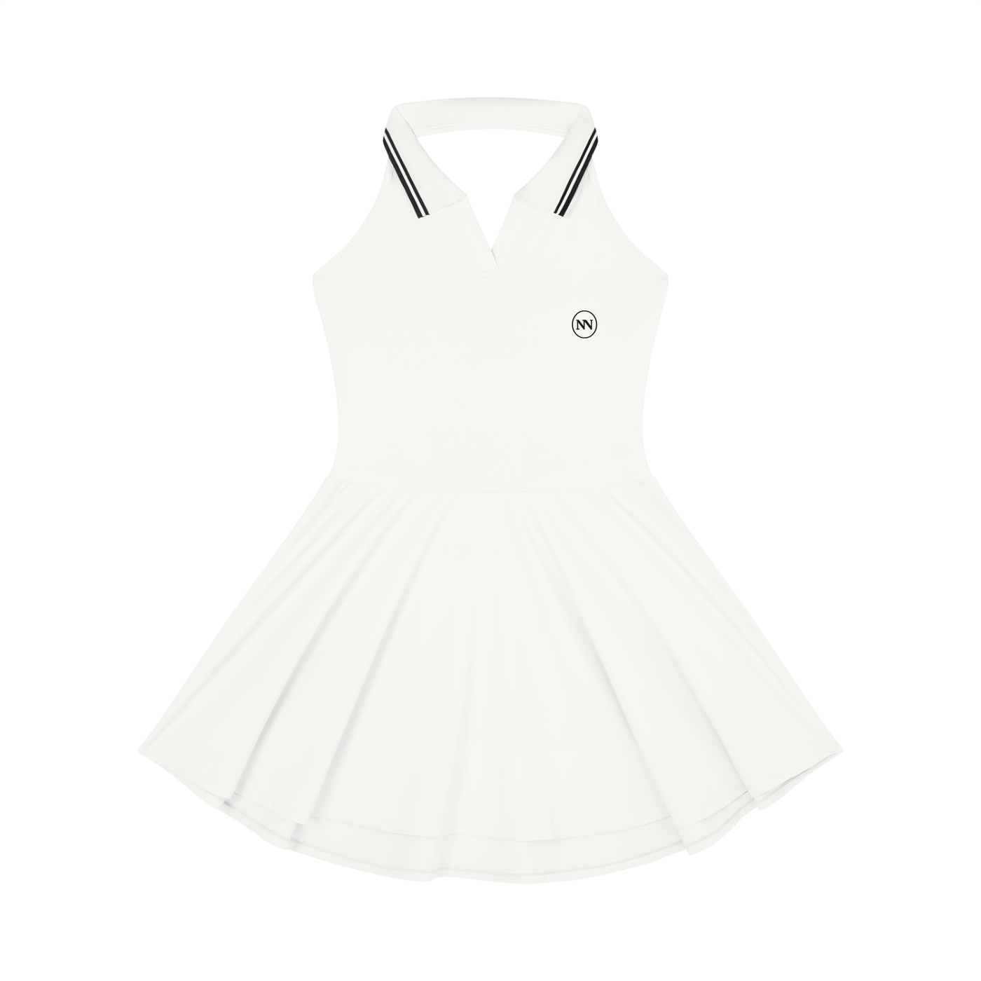 NO NOISE™ SILENT FLOW DRESS WHITE