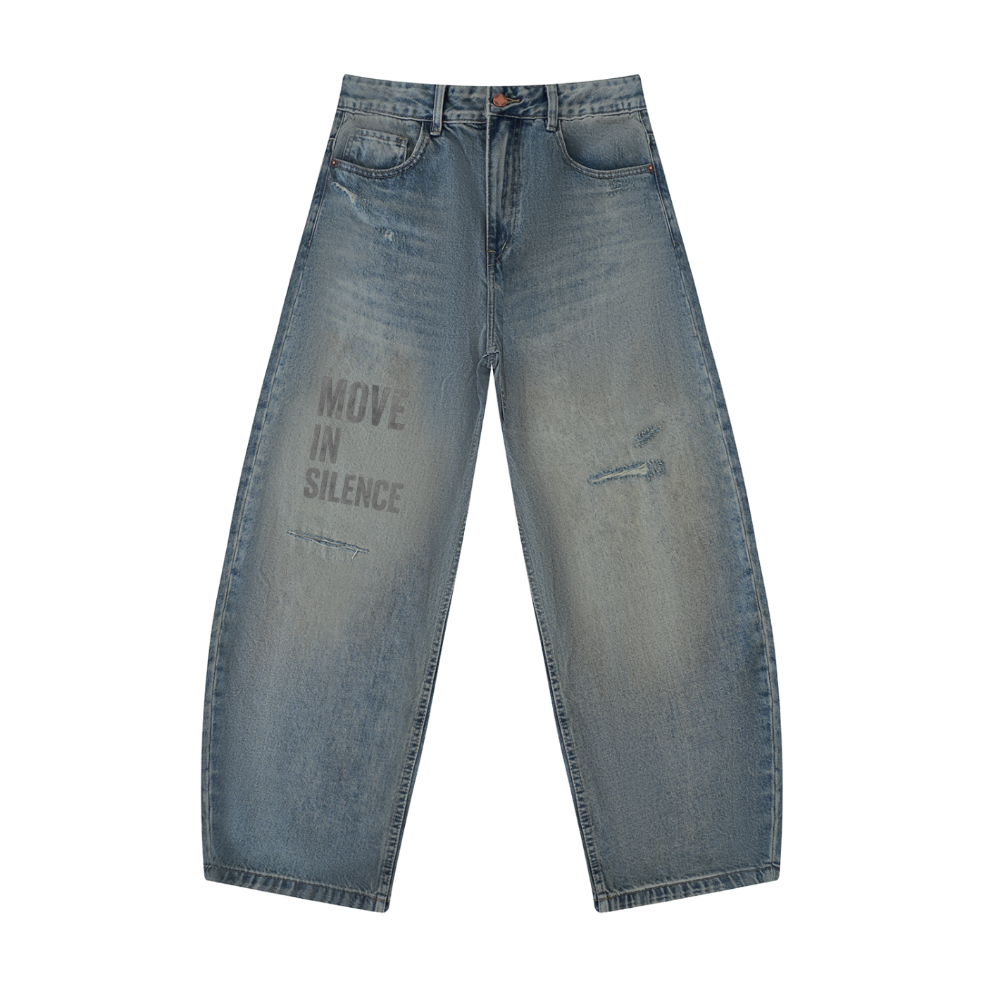 NO NOISE™ MOVE IN SILENCE JEAN — LIGHT WASH