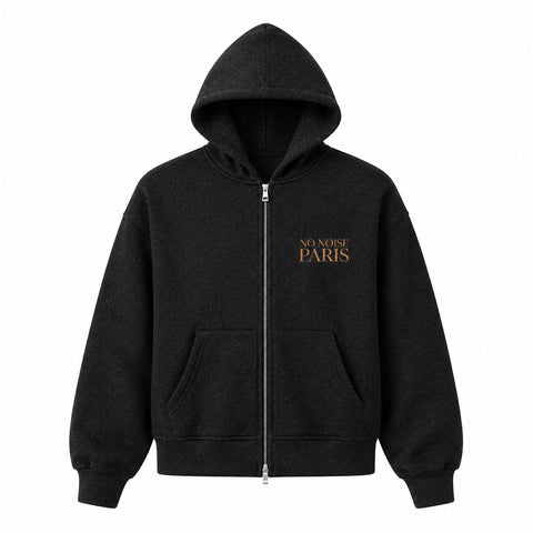 THE SILENT CITIES — CHAPTER 001 ZIP HOODIE (NOIR)