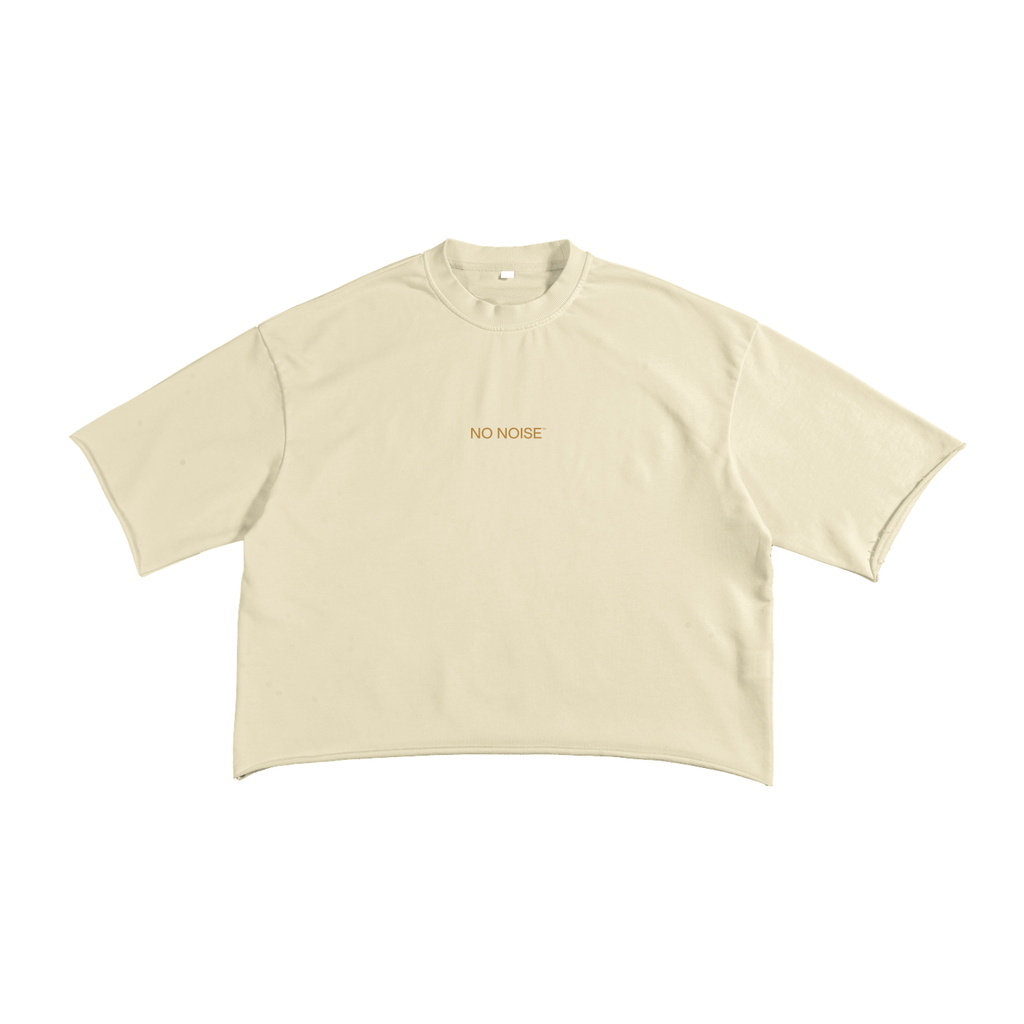 Support Your Friends - French Terry Raw Edge T-Shirt-Apricot