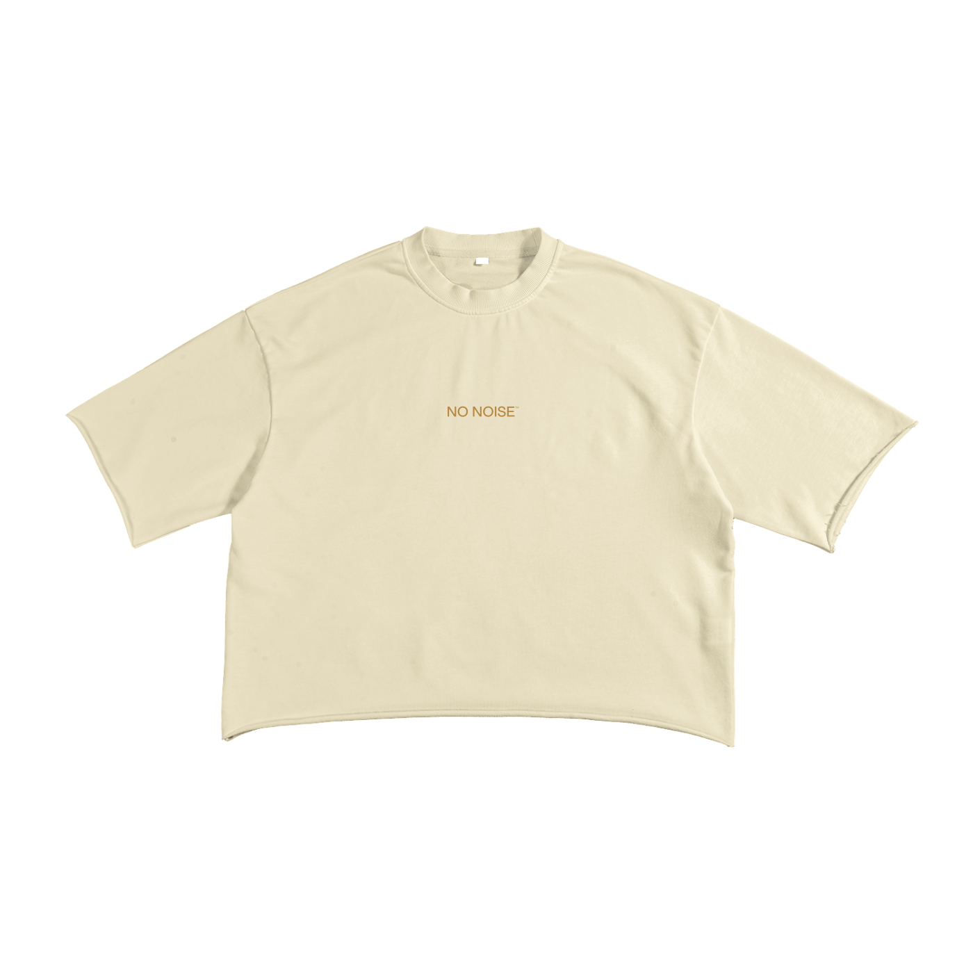 Support Your Friends - French Terry Raw Edge T-Shirt-Apricot
