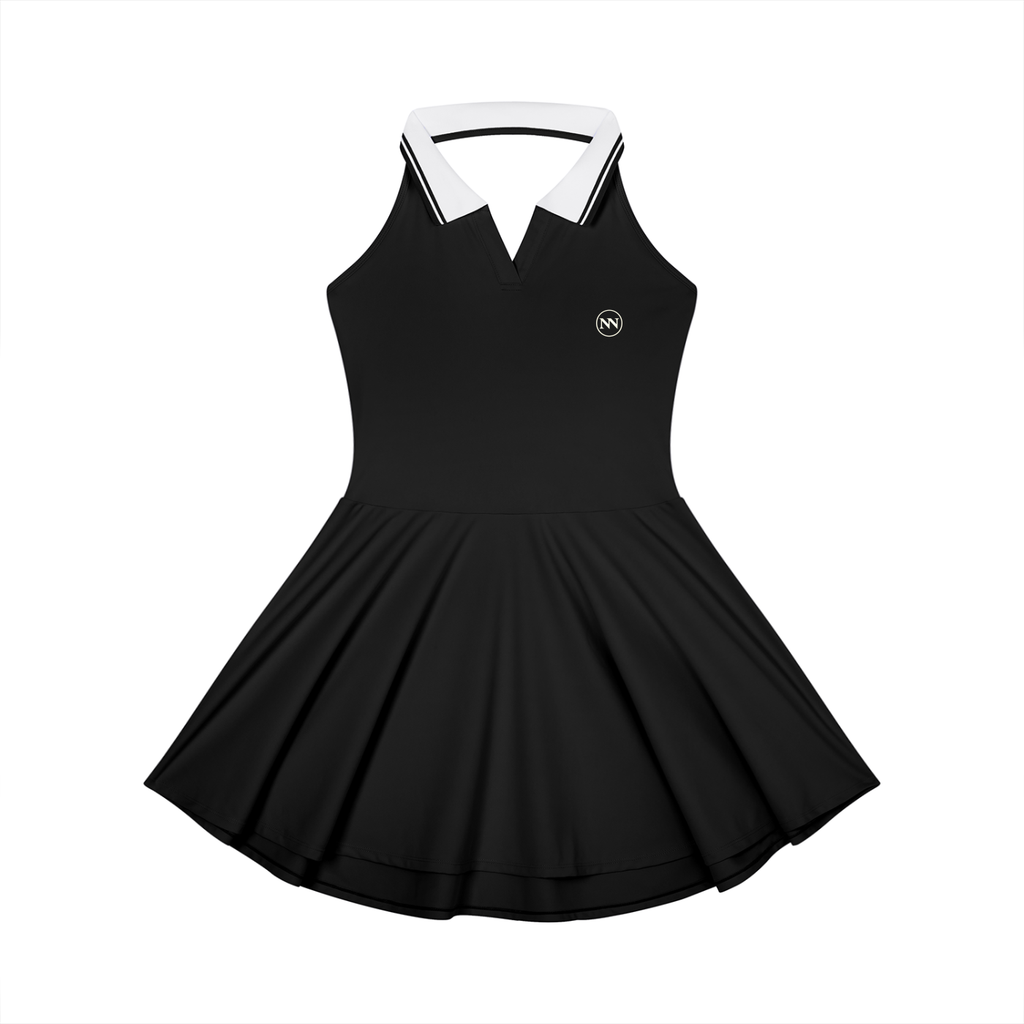 NO NOISE™ SILENT FLOW DRESS BLACK