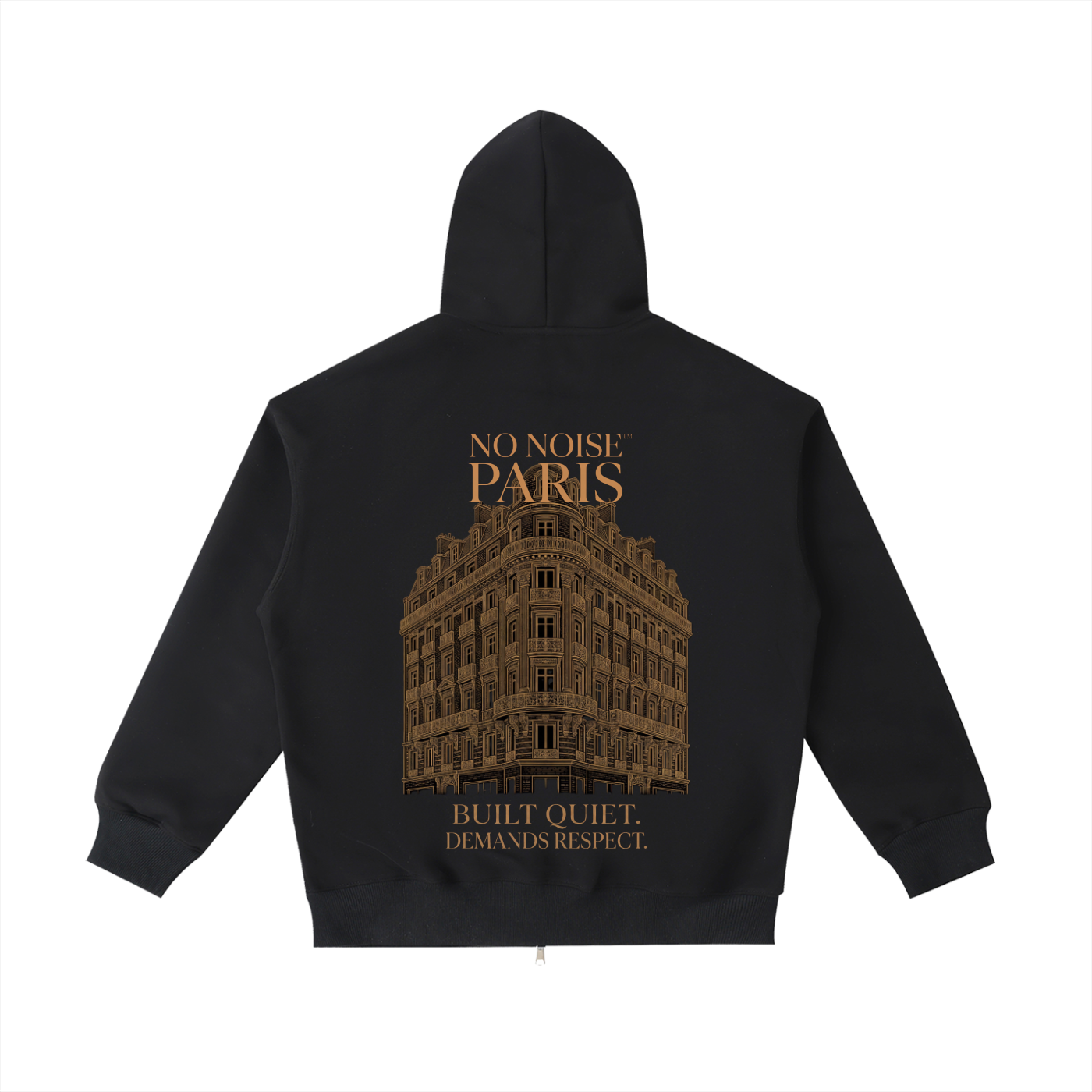 The Signature Zip Hoodie - Noir — View 4