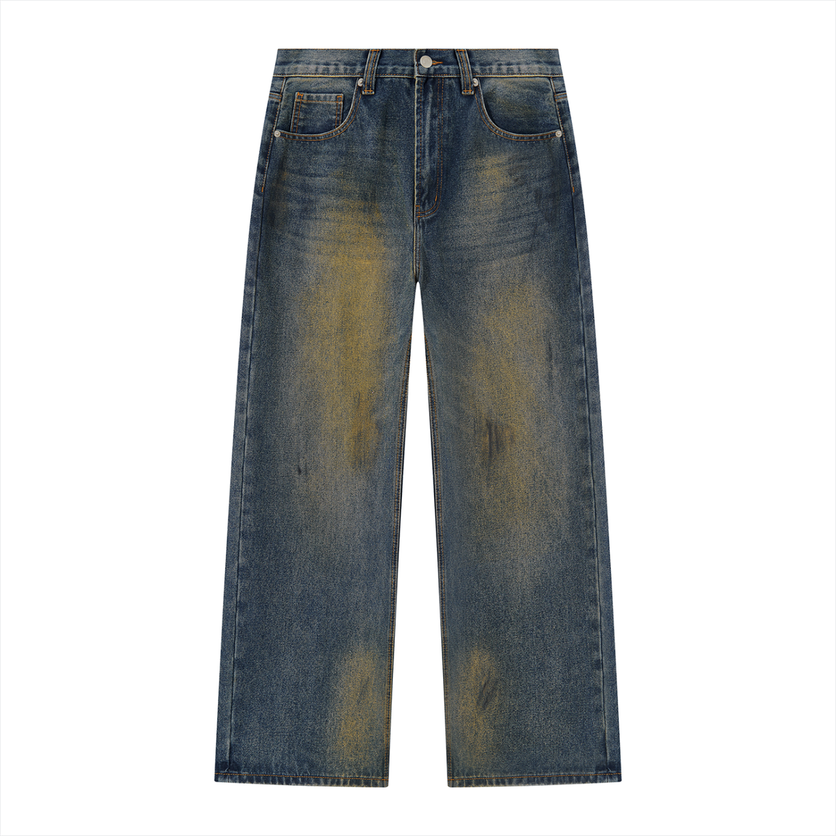 NO NOISE The World Is Loud Denim — Vintage Blue, front product view.