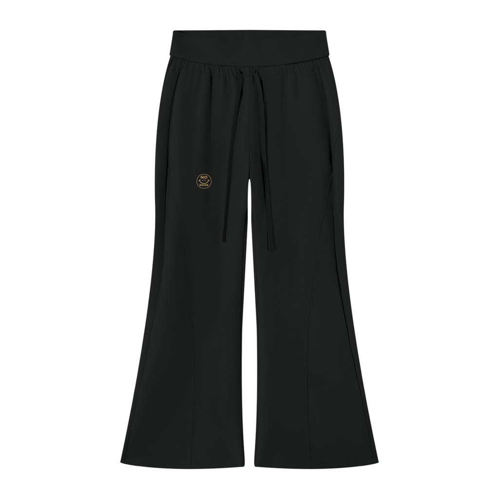 NO NOISE™ Black Original Signal flared sweatpants, front