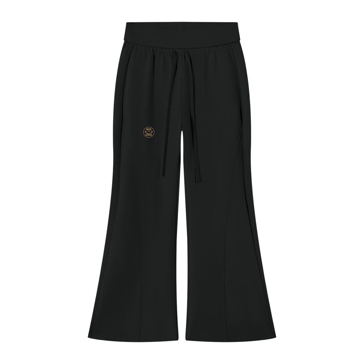 NO NOISE™ Black Original Signal flared sweatpants, front