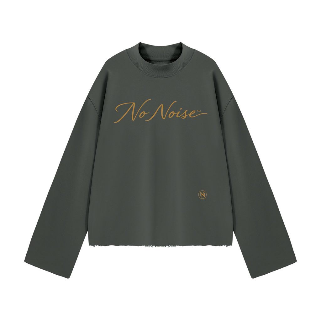 The Signature Crew Mock Neck - Slate