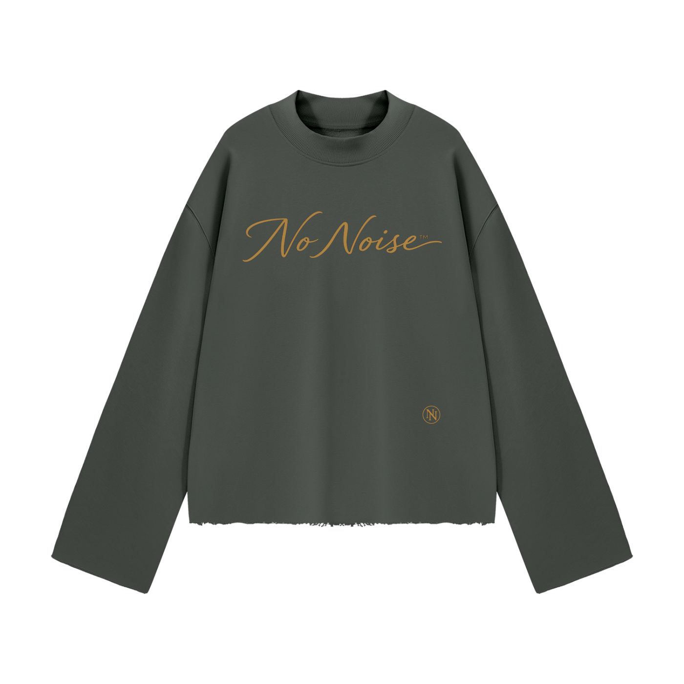 The Signature Crew Mock Neck - Slate