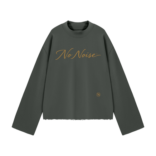 The Signature Crew Mock Neck - Slate