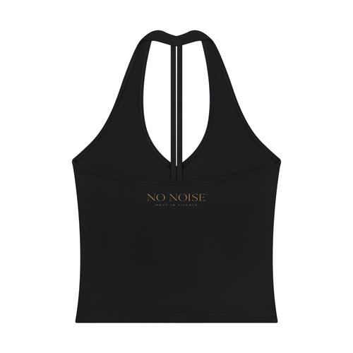 Studio Racerback Halter Tank Top - Black — View 2