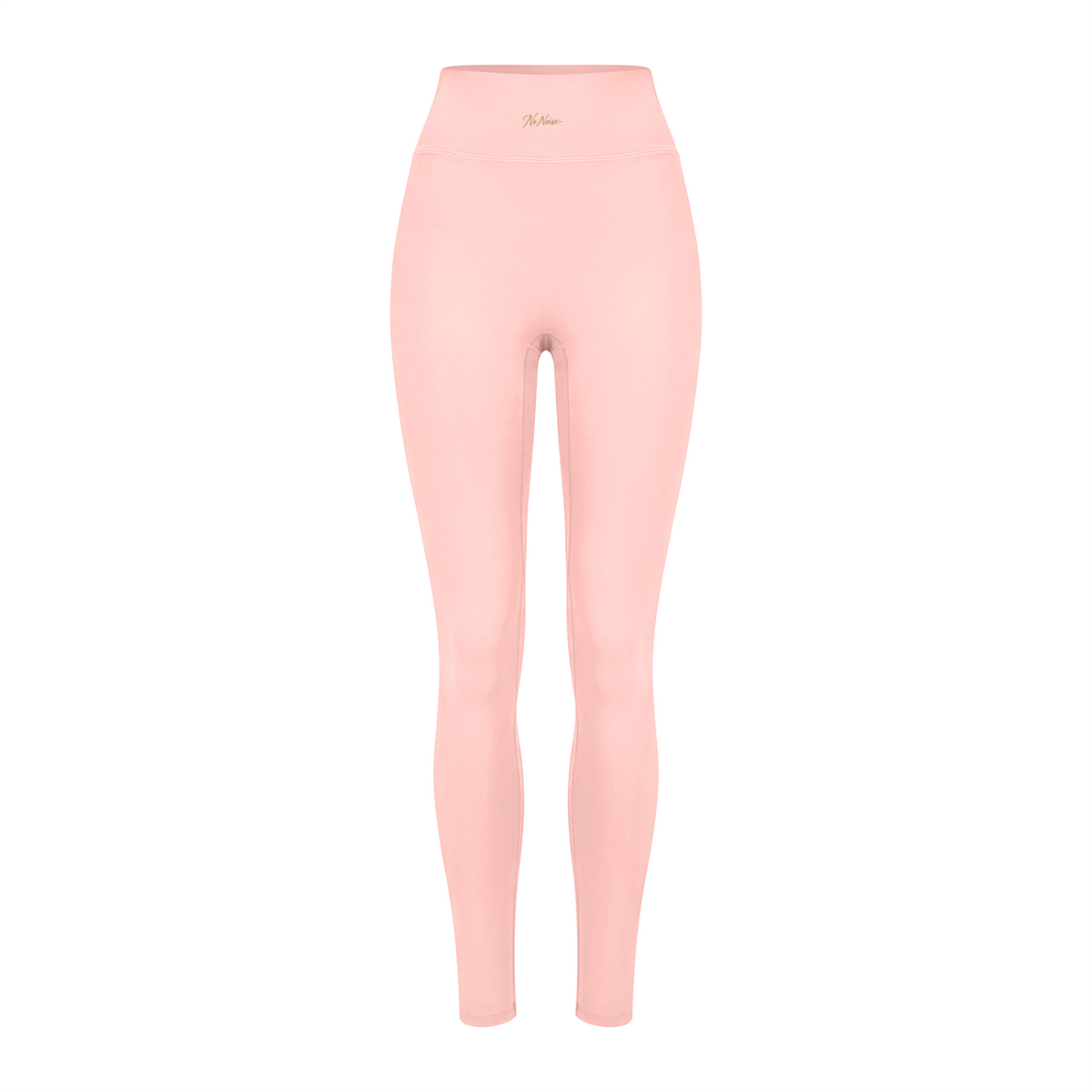 NO NOISE Poise High-Rise Leggings — Petal, pink, front shaped product view.