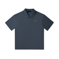 The Signature Drop Shoulder Polo - Slate Blue — View 3
