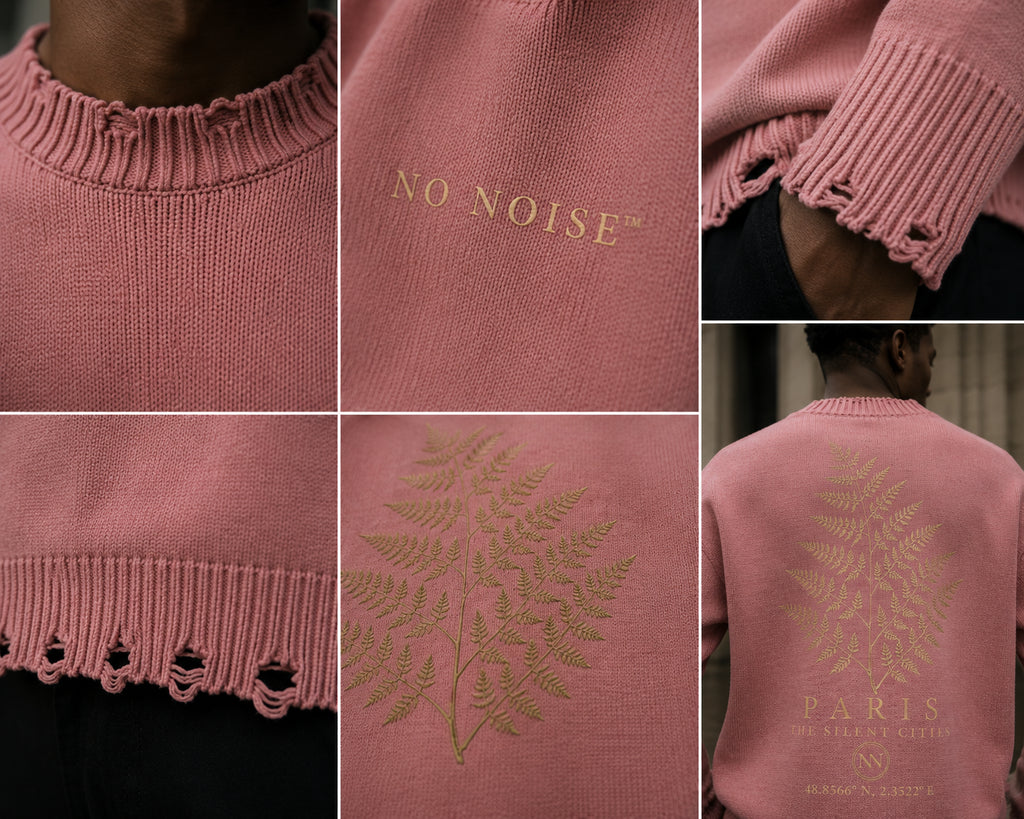 NO NOISE™ THE QUIET SIGNATURE KNIT — DUSTY ROSE (ATELIER EDITION)
