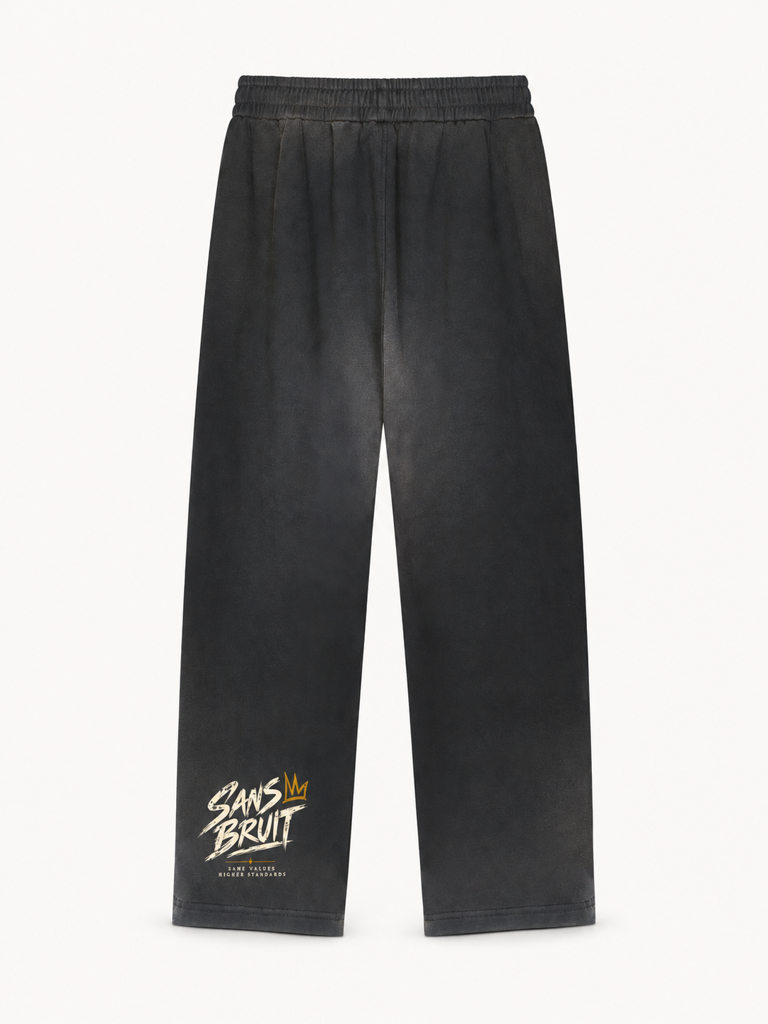 Quiet Standard Straight-Leg Sweatpant — Faded Black