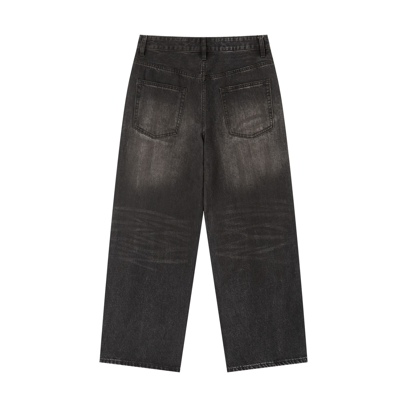 NO NOISE™ Vintage Wash Heavyweight Denim Jeans