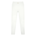 NO NOISE Poise High-Rise Leggings — Chalk, white, front flat view.