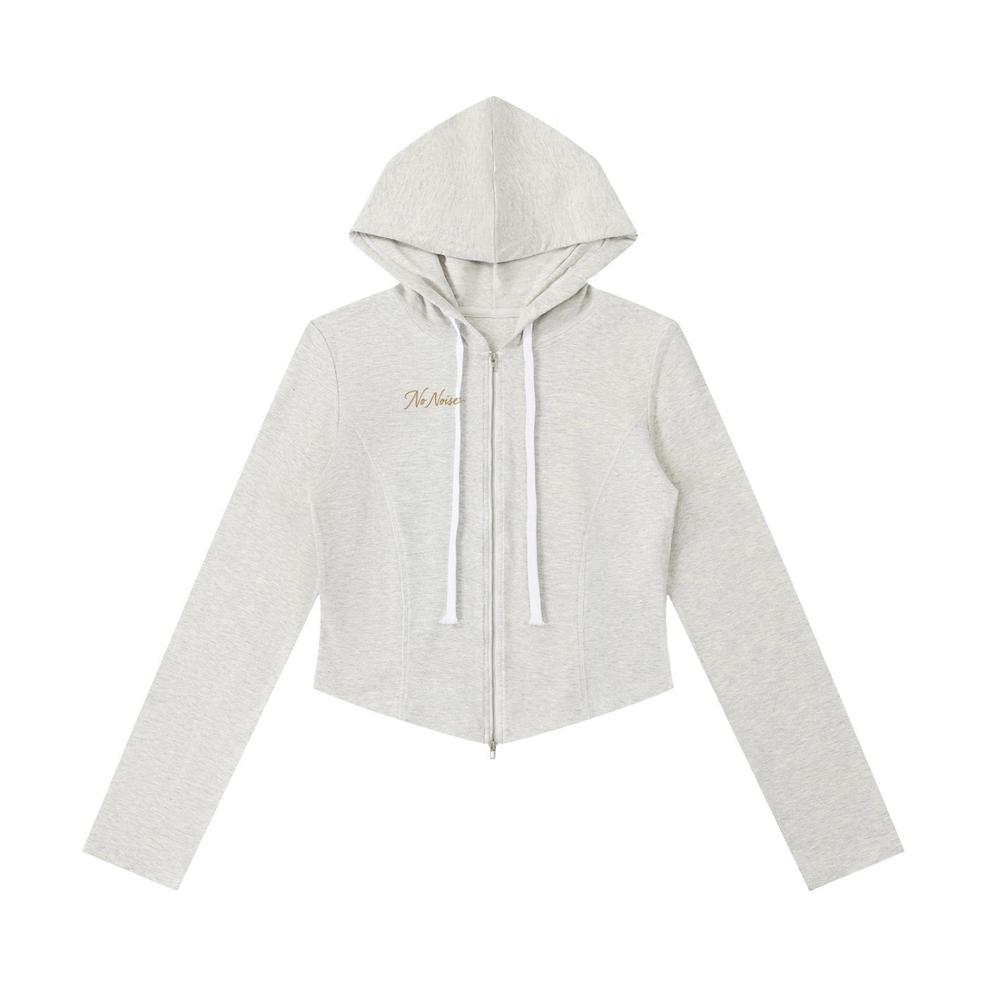 THE STUDIO CROPPED ZIPPED HOODIE
