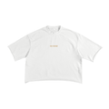 Support Your Friends - French Terry Raw Edge T-Shirt-White