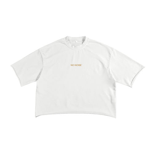 Support Your Friends - French Terry Raw Edge T-Shirt-White