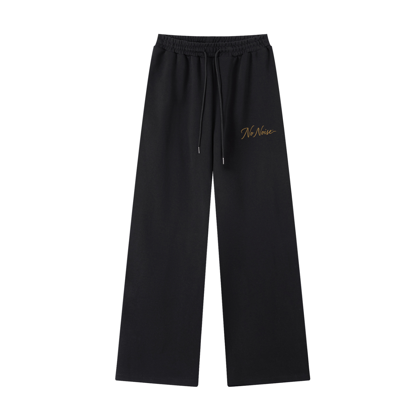 The Signature- HER Straight-Leg Sweatpants — BLACK