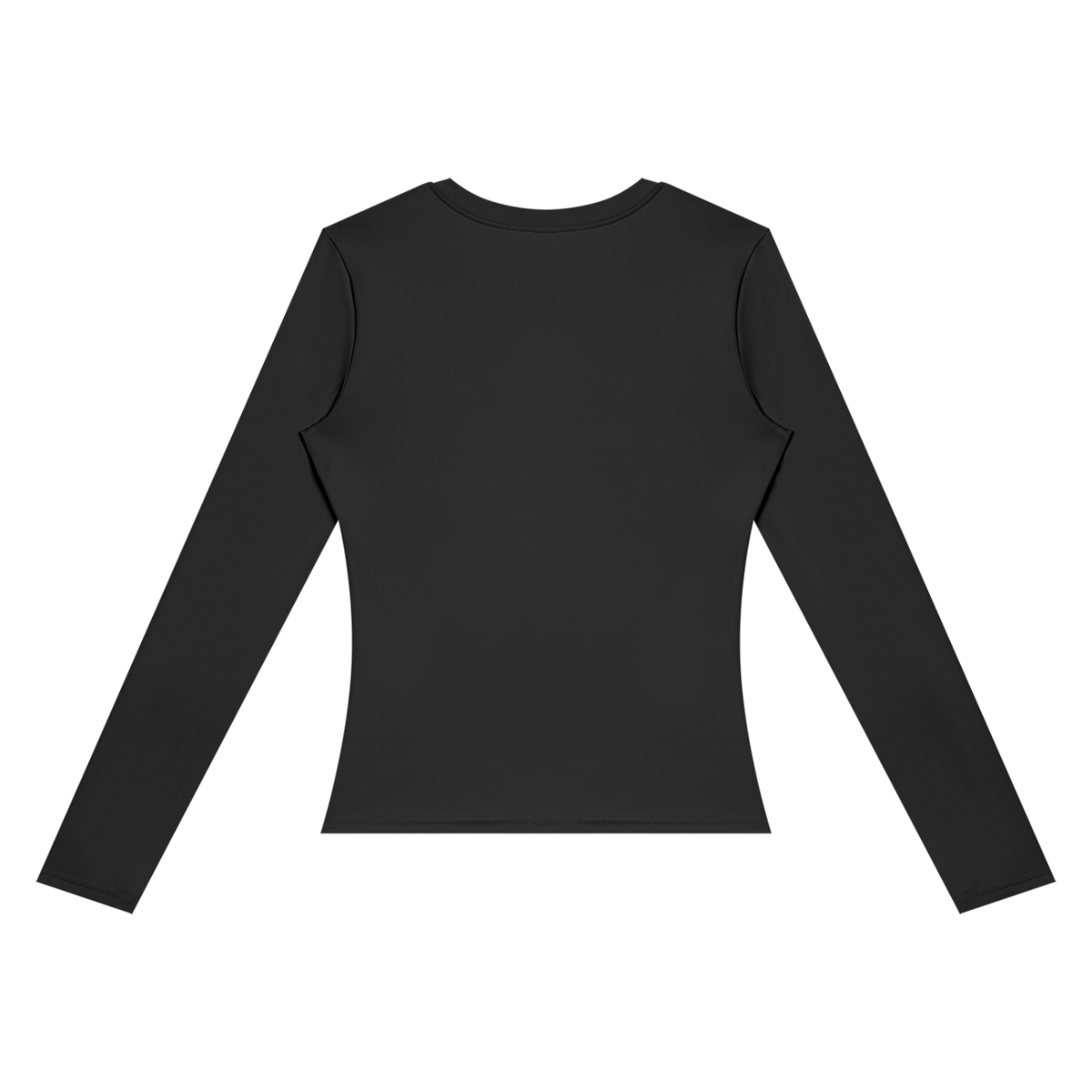 NO NOISE™ Black long-sleeve training top, back