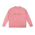The Botanical Knit - Vintage Washed Hand-Frayed Sweater — PINK — View 3
