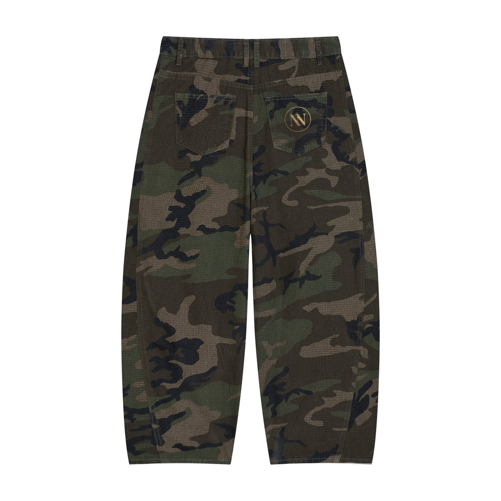 TERRAIN BARREL CARGO PANTS - WOODLAND