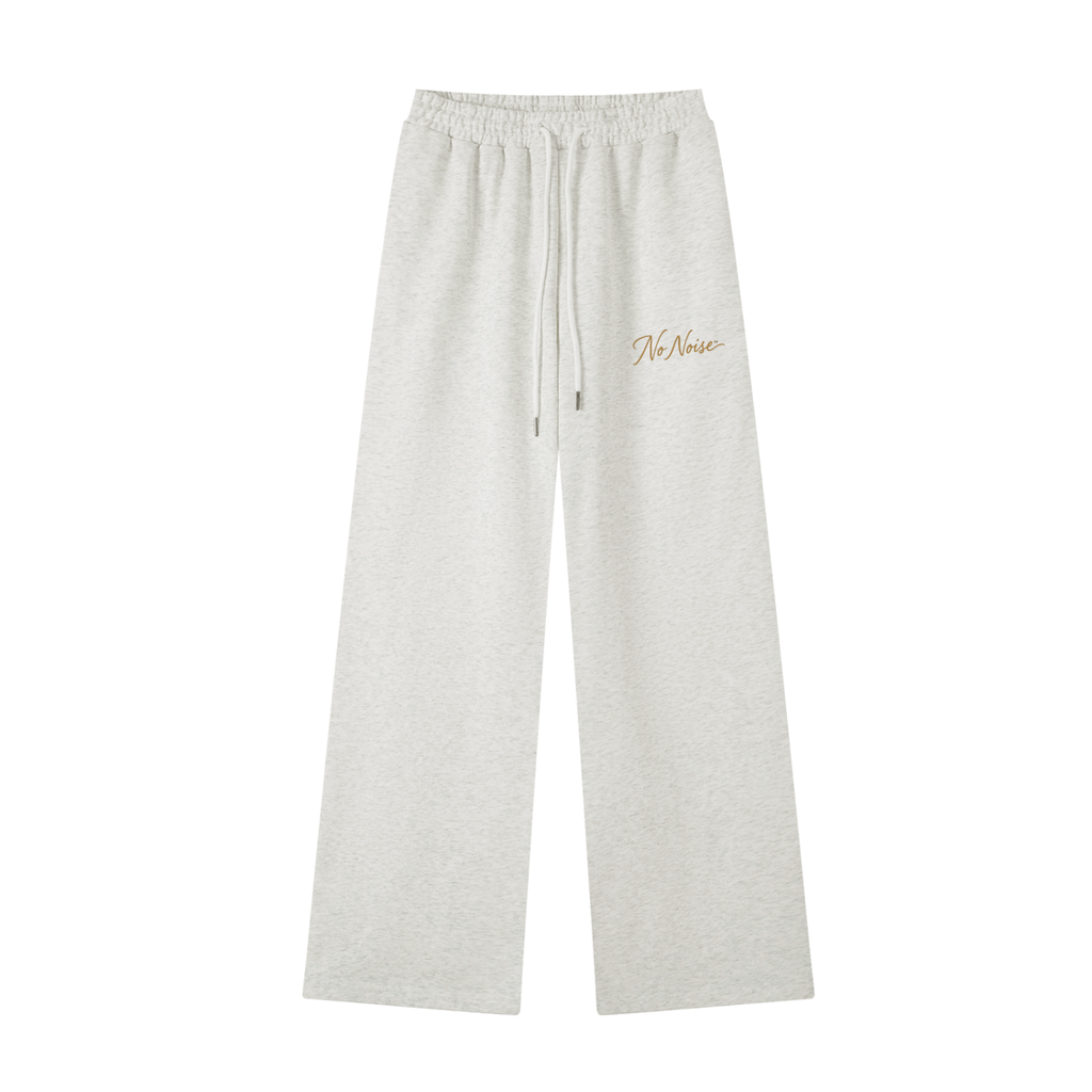 The Signature- HER Straight-Leg Sweatpants — OAT GRAY