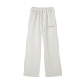 The Signature- HER Straight-Leg Sweatpants — OAT GRAY