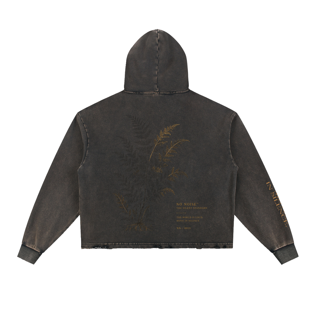NO NOISE™ THE SILENT STANDARD WASHED HOODIE
