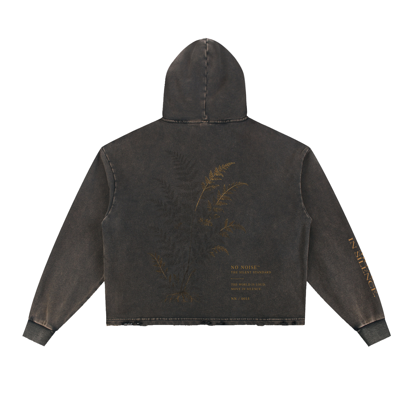 NO NOISE™ THE SILENT STANDARD WASHED HOODIE