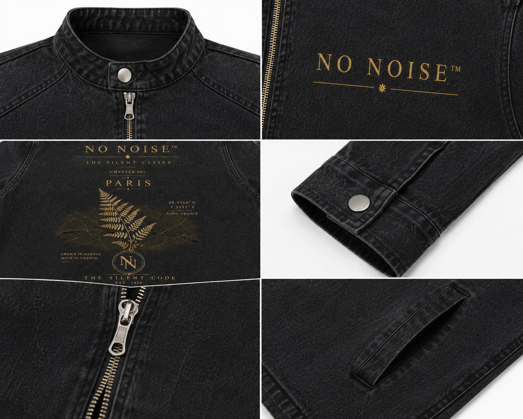 NO NOISE™ 001 SILENT FORM JACKET — WASHED BLACK