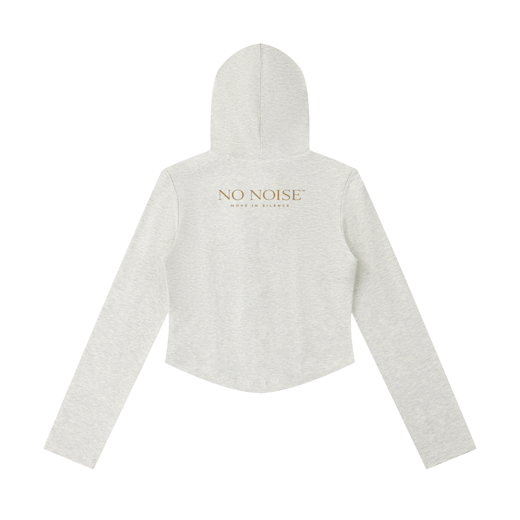 THE STUDIO CROPPED ZIPPED HOODIE