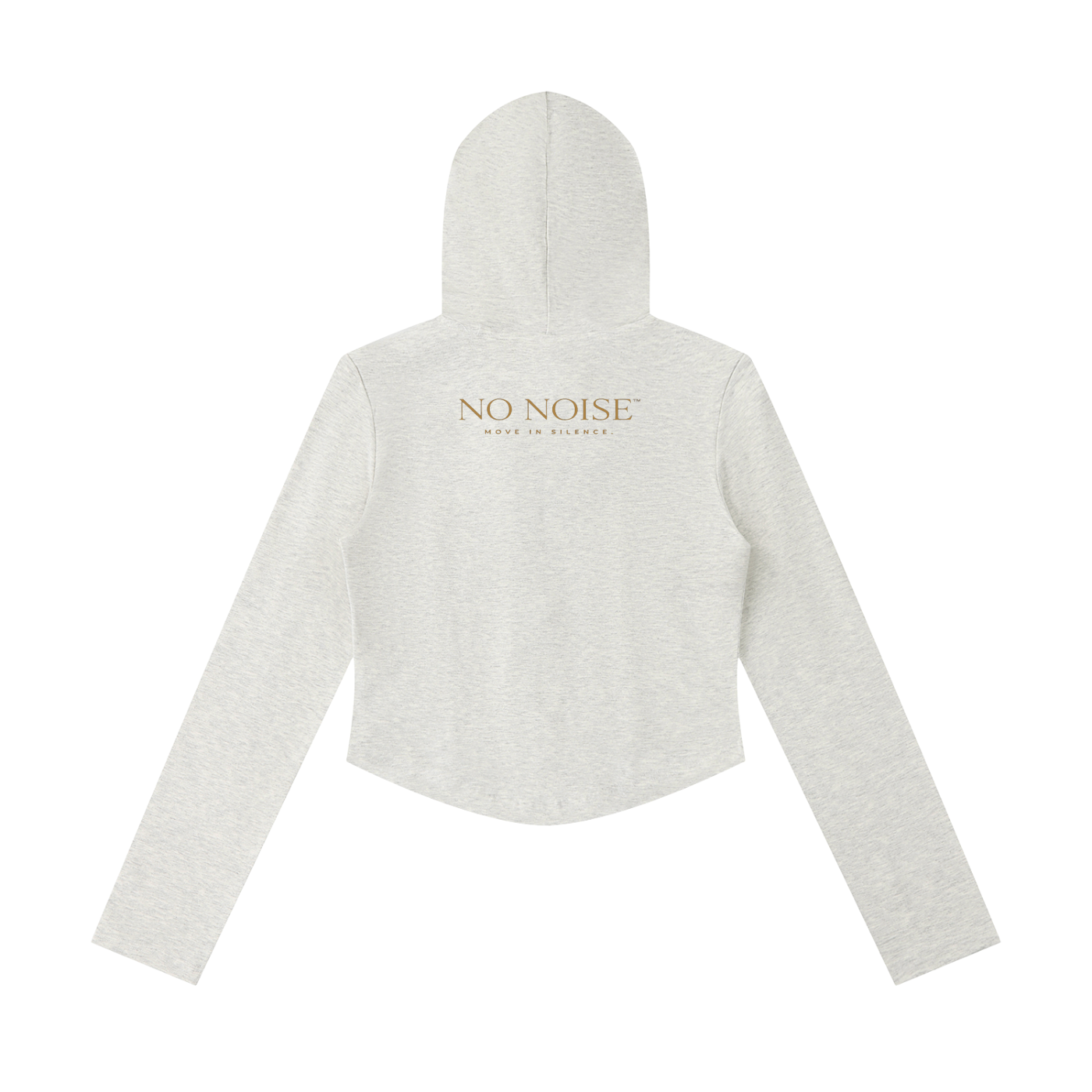 THE STUDIO CROPPED ZIPPED HOODIE