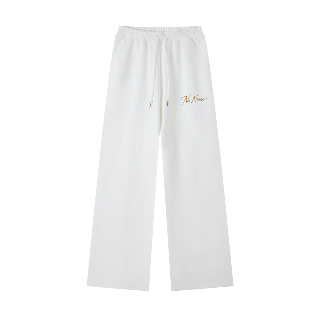 The Signature- HER Straight-Leg Sweatpants — WHITE