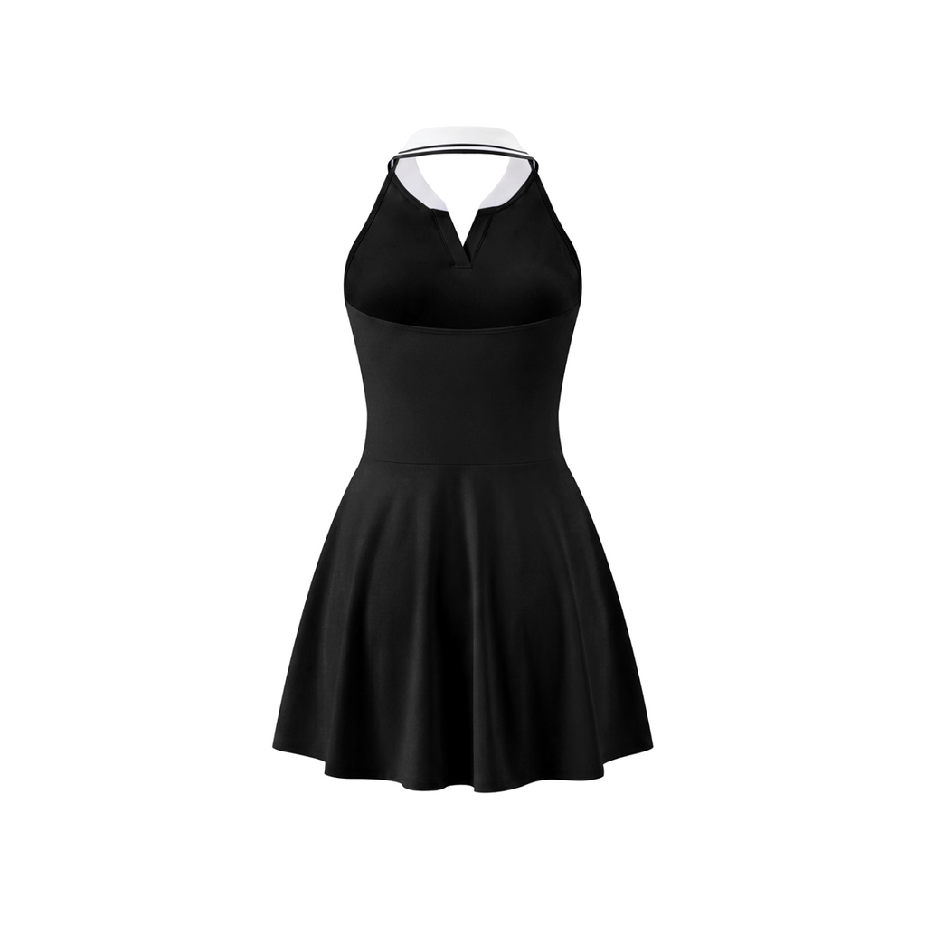NO NOISE™ SILENT FLOW DRESS BLACK
