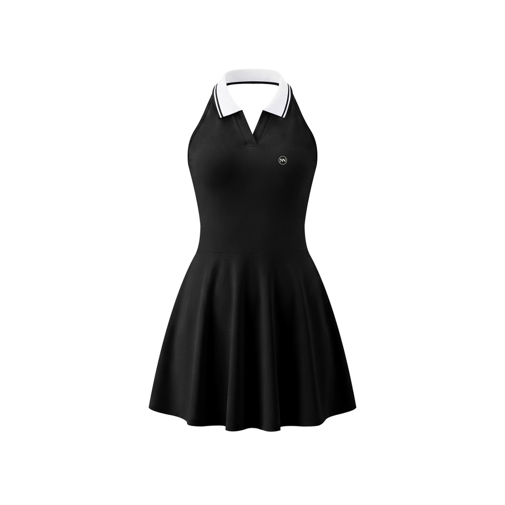 NO NOISE™ SILENT FLOW DRESS BLACK