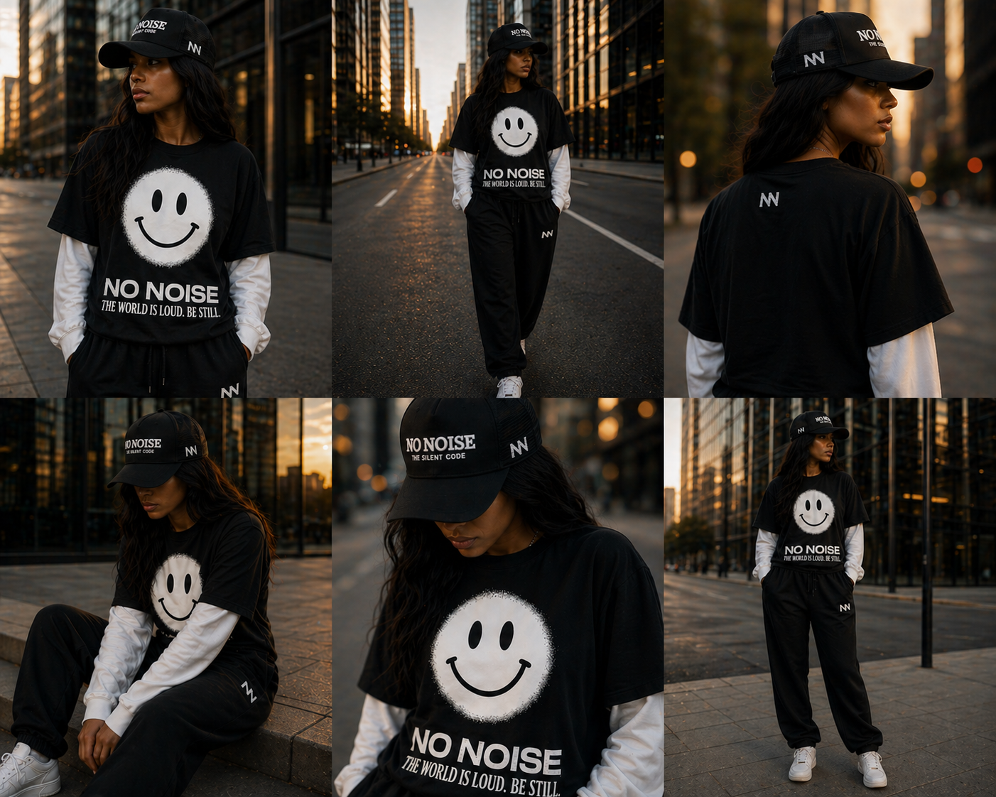 NO NOISE™ HAPPY PLACE LAYERED TEE