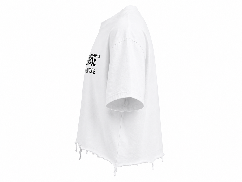 NO NOISE™ Be Still Distressed Tee — White