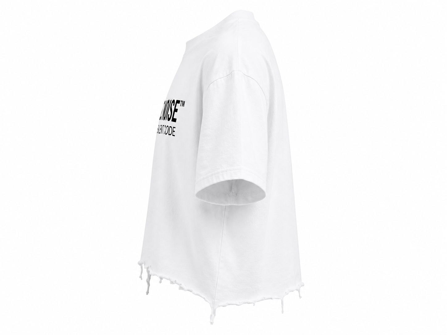 NO NOISE™ Be Still Distressed Tee — White