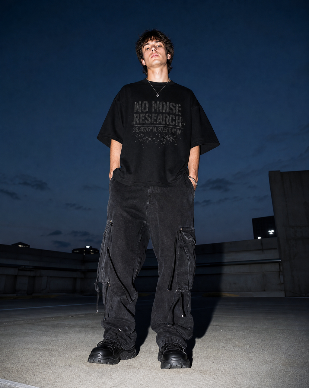 NO NOISE™ RESEARCH HEAVYWEIGHT BOXY TEE — MOVE IN SILENCE