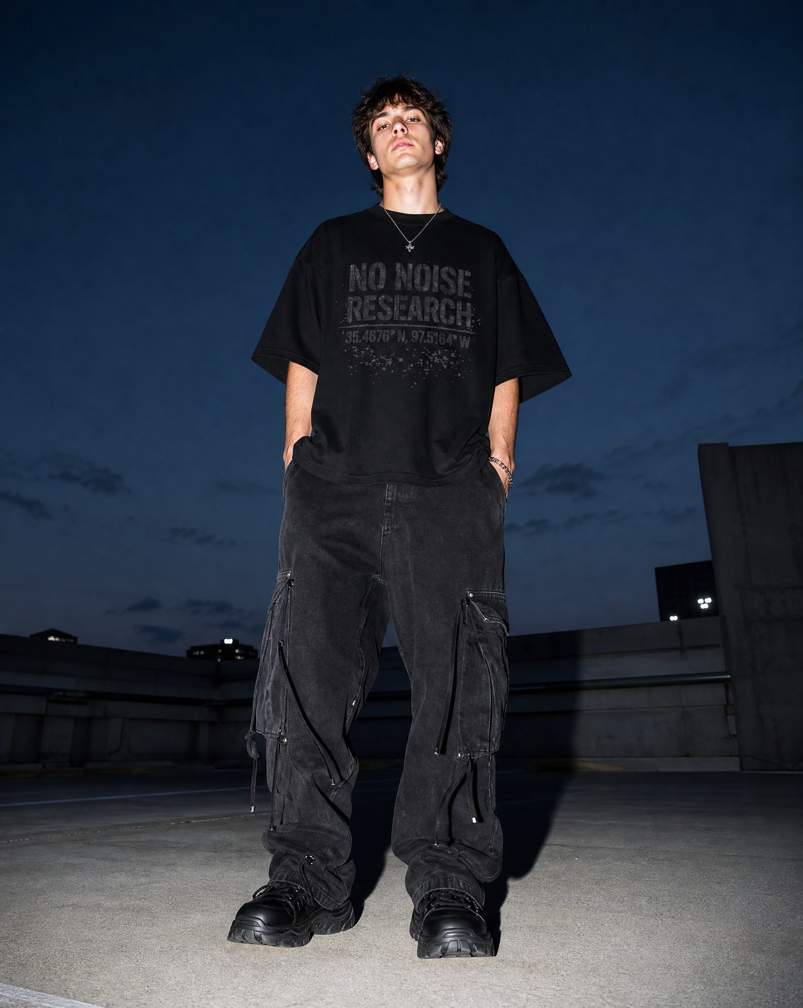 NO NOISE™ RESEARCH HEAVYWEIGHT BOXY TEE — MOVE IN SILENCE