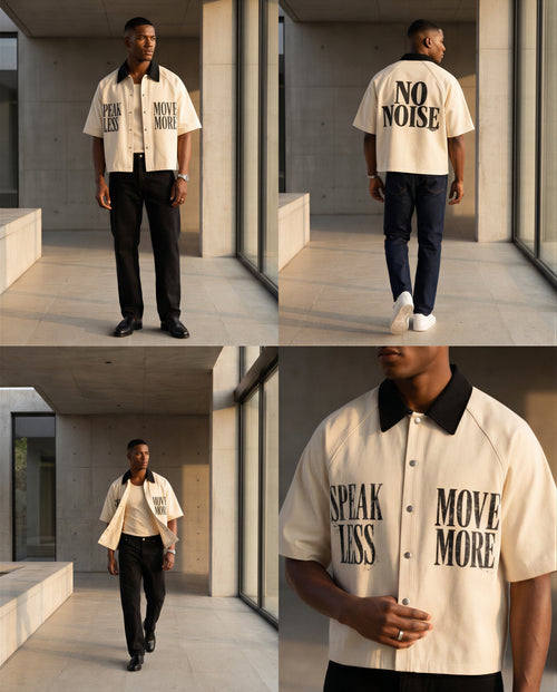NO NOISE™ THE SILENT CLUB COLOR BLOCK SHIRT